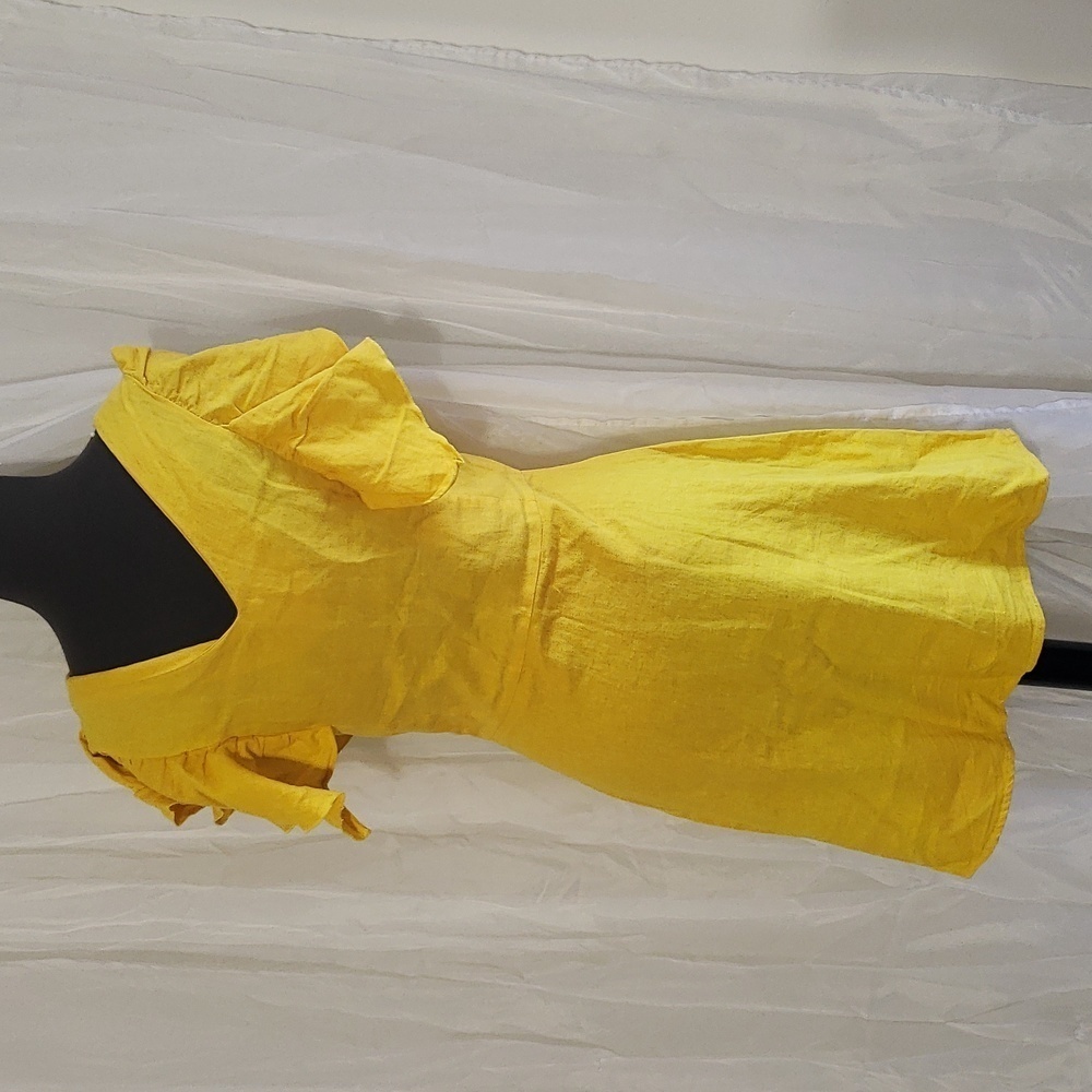 A.n.  day yellow dress Size 2 - Picture 4 of 16